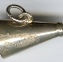 1973 GHS cheer megaphone charm