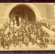 CSM Freshmen in 1894 with Prof. Arthur Lakes