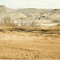 View ENE across grade of Golden & S. Platte RR
