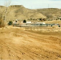 View NE across former grade of Golden & S. Platte RR