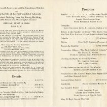 Program for the 75th Anniversary of founding of Golden