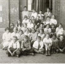 5th Grade South School students with teacher Grace Rowe