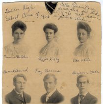 Portraits of 1906 Golden High School graduates