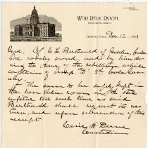 Receipt for E. L. Berthoud's cavalry sword