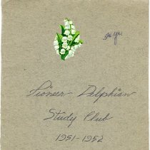 PDSC Booklet 1951-1952 cover