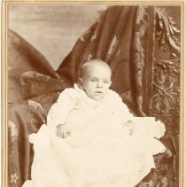 Studio portrait of Harold Swena as infant
