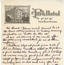 Letter from Clark Carpenter to Richard Broad, 1931 - p.1