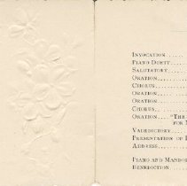 Commencement Program Golden High School 1895