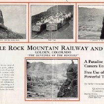 Brochure for Castle Rock Mountain Railway and Park - side 2