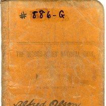 Alfred Olson Bank Book Woods-Rubey Nat'l Bank 1907-1915