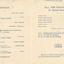 1909 Golden High School commencement program
