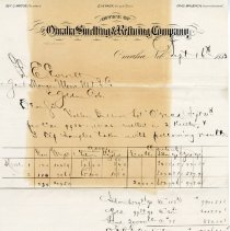 Documents related to mining receipts and processing in Golden, Co.