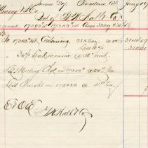 Documents related to mining receipts and processing in Golden, Co.