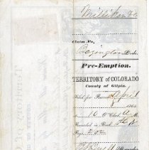 Boyington Lode Claim, 1864