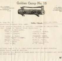 List of members Golden Camp No. 15, WoW 1919