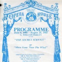 Heritage Square theater program "The Secret Service" 1985