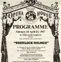 Heritage Square theater program "Sherlock Holmes" 1987