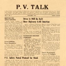 News Bulletin P.V. Talk, Nov. 1960