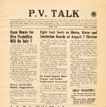 News Bulletin P.V. Talk, 1962
