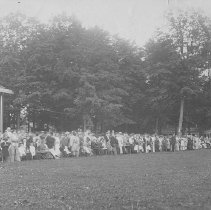 Large Group on Edge of Plaza