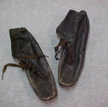 Pair of Leather High-Top Shoes