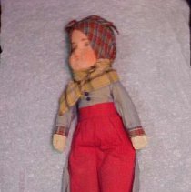 Cloth Doll with Early Ceramic Face