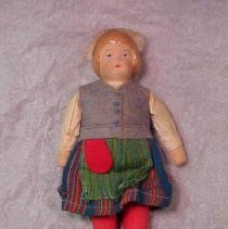 Ceramic Doll with Cloth Bag