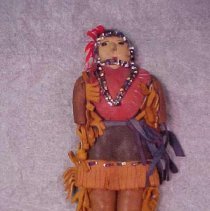 Leather Native American Doll