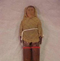 Wooden Inuit Doll