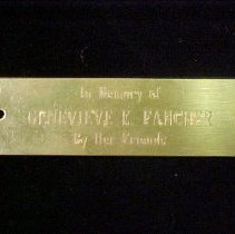 Gold Metal Nameplate