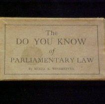 "The Do You Know of Parliamentary Law."