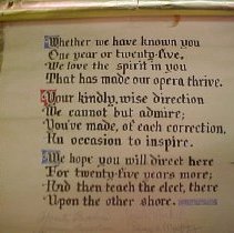 Commemorative Opera Scroll