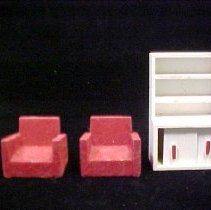 Twenty Pieces of Dollhouse Furniture