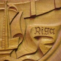 Wooden Plate or "Riga."