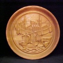 Wooden Plate or "Riga."