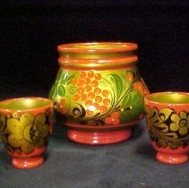 Russian Pot with Two Cups