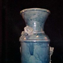Glazed Blue Vase