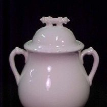 Large Whiteware Sugar Bowl