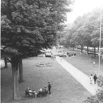 Plaza From Library Window