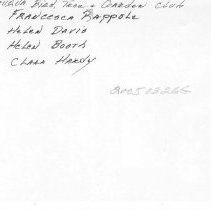 Chautauqua Bird, Tree & Garden Club