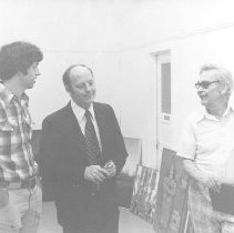 President Woodside at Art Gallery