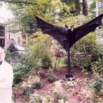 Larry Griffis & Bat Statue