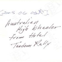 Bicyclist Riding on Australian High Wheeler