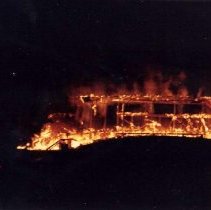 Grandstand Destroyed by Fire