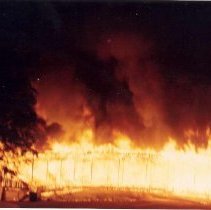 Grandstand Destroyed by Fire