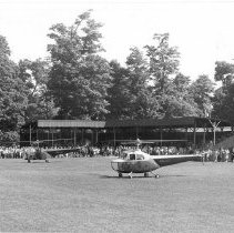General Devers and Bell Landing at Athletic Field