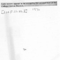 Flood:  Miller Bell Tower and Pier Building