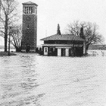 Flood:  Miller Bell Tower and Pier Building