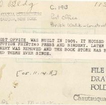 Chautauqua Post Office