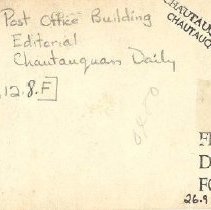 "The Chautauquan Daily" Editorial Office